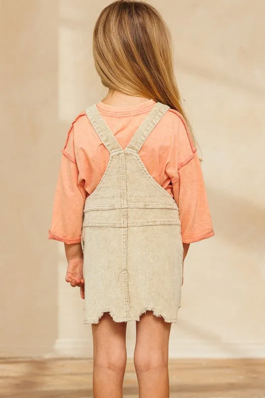 Taupe Youth Overall Skirt
