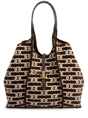 Tod&#x27;s   Medium Tsb embroidered shoulder bag 