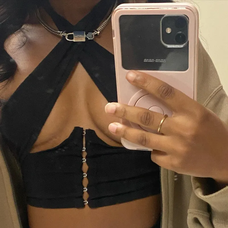 Top incrocio donna scollato