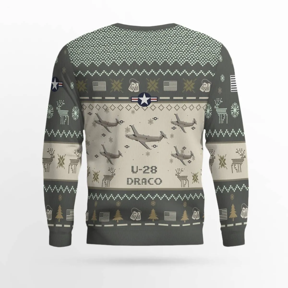 U-28 Draco U28 Aircraft Ugly Sweater, Ugly Sweater Christmas Shirt for Men Dad Veteran