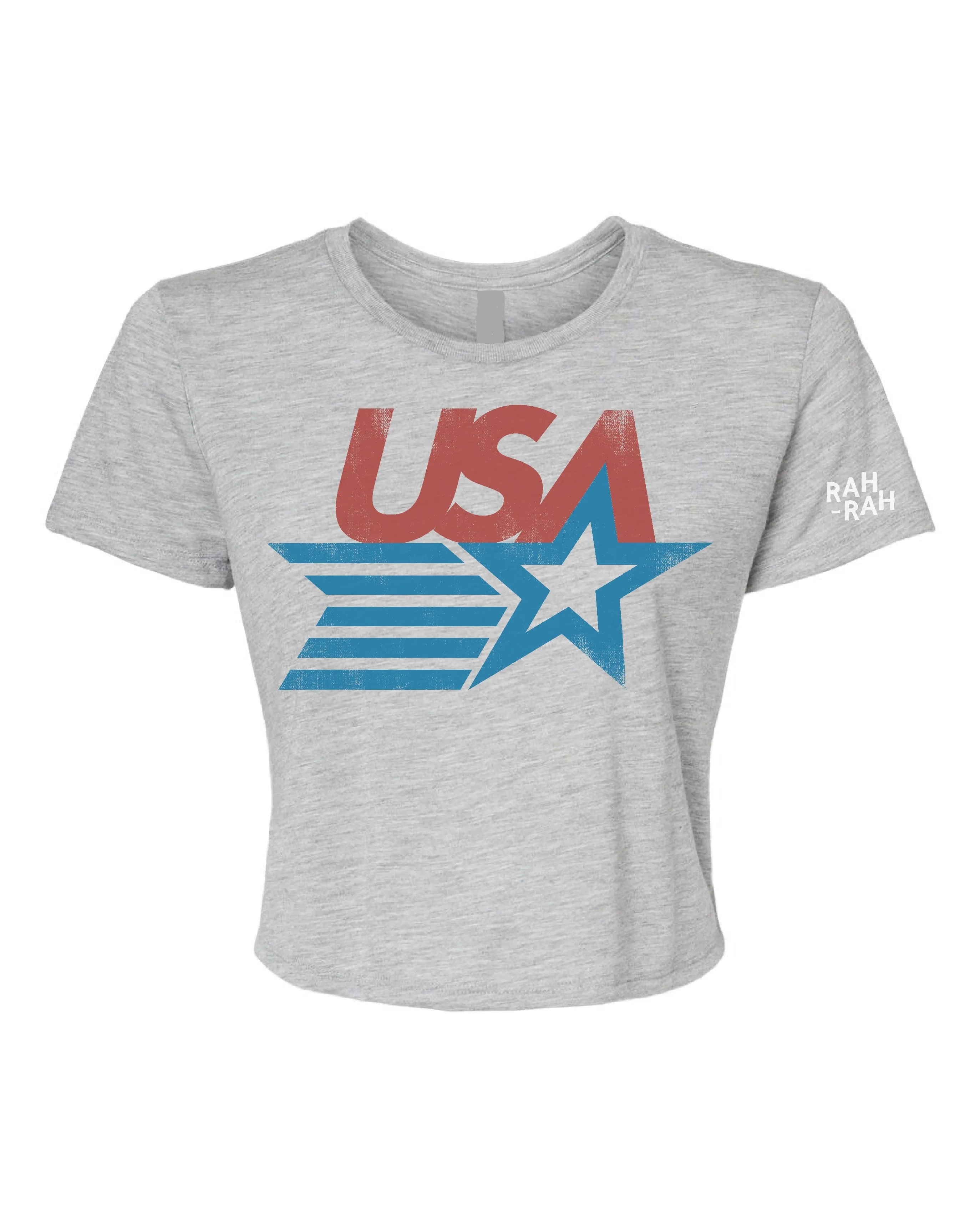 USA Retro Crop Top Tee