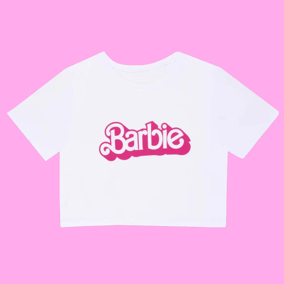 Womens Barbie Cropped T-shirt