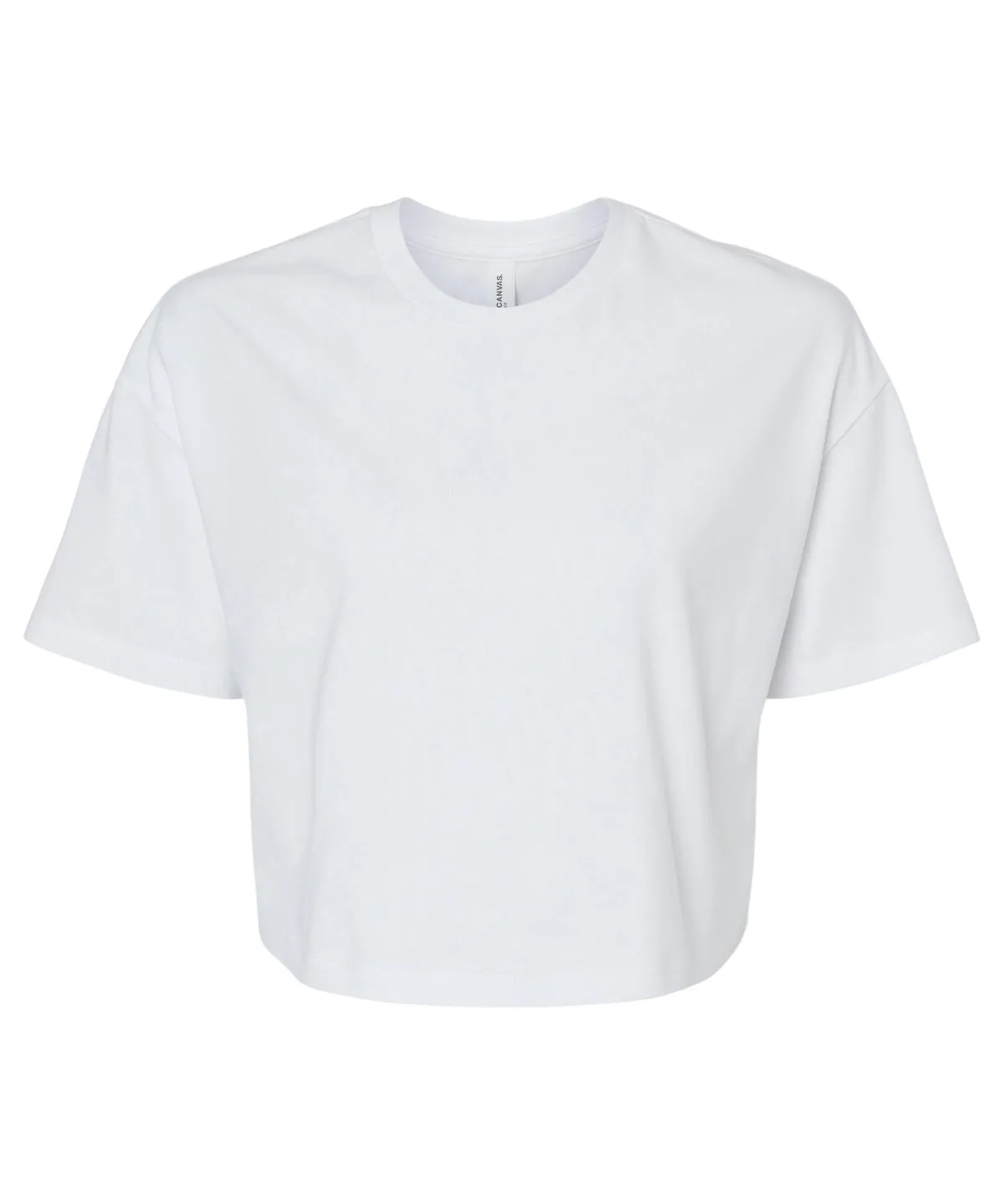 Womens Jersey crop tee | White