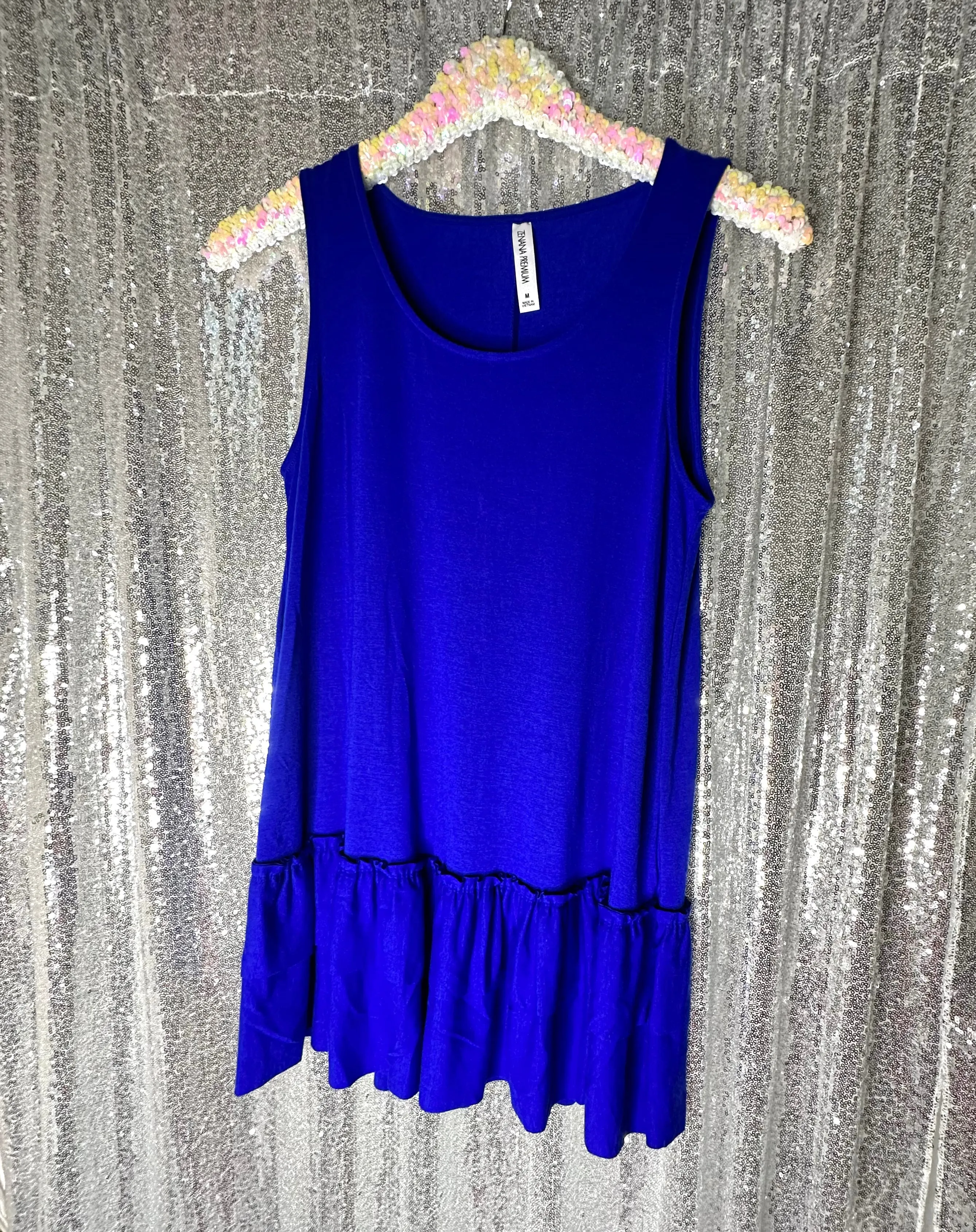 Zenana - Ruffle Bottom Tank Top
