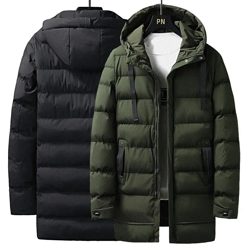 Zorvack - Puffer Jacket Heren Lang met Capuchon, Winddicht, Warm & Geïsoleerd